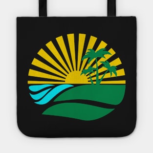 Sunset Over The Beach Tote