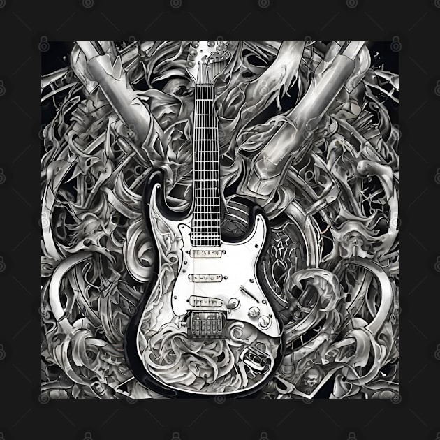 Guitar Art Design Image by Abeer Ahmad