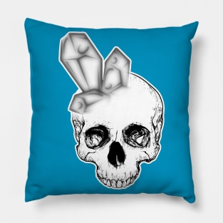 Stoned Crystal Skull Pillow