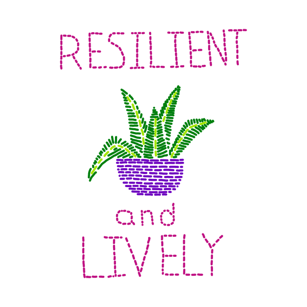 Embroidered Resilient and Lively by Rowan-artist 