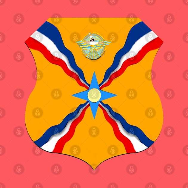 Assyrian Flag by doniainart