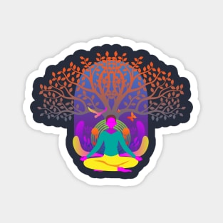 Yoga Dream Cool Vector Design art Magnet