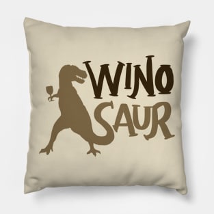 WinoSaur - Funny Wine lover shirts and gifts - T-Rex Pillow