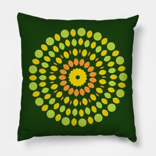 Green Mandala Pillow