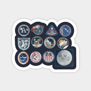 NASA Apollo Missions logos Magnet