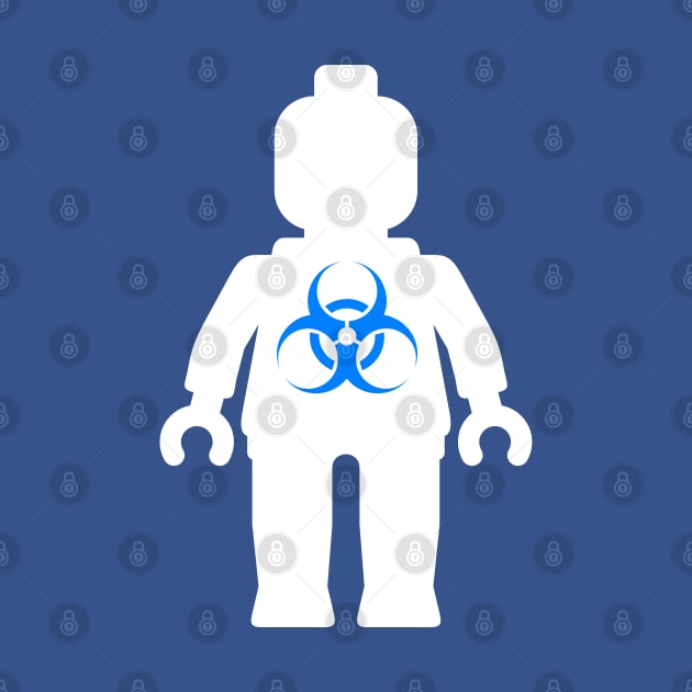 White Minifig with Radioactive Symbol by ChilleeW