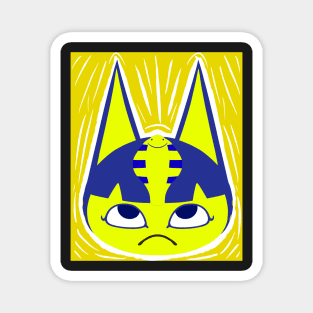 Ankha ACNH w/ Background Magnet