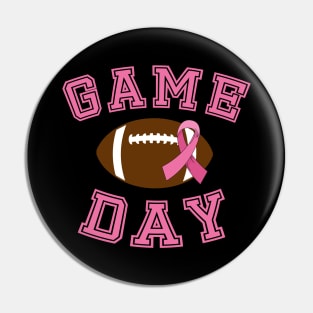 Football Game Day Breast Cancer Pin
