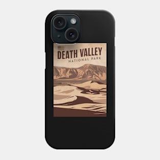 Death Valley National Park Vintage US Travel Poster Phone Case