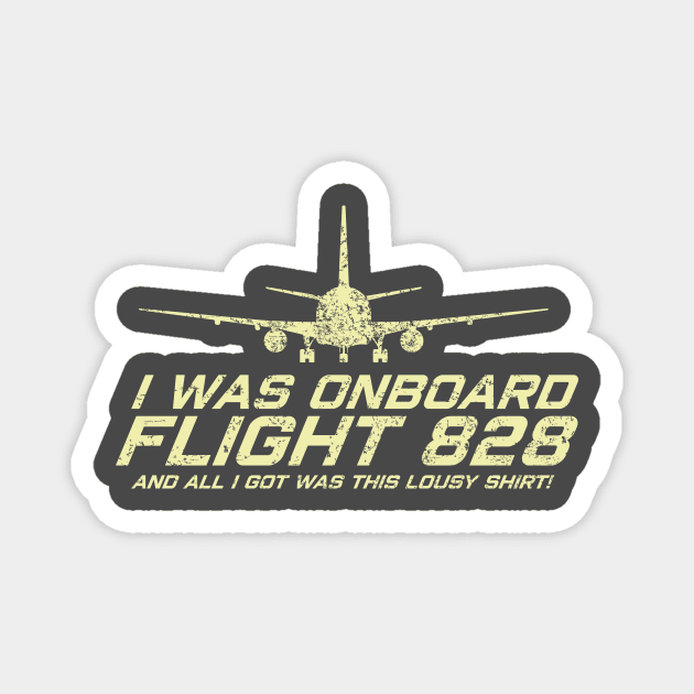 FLIGHT 828 Magnet by KARMADESIGNER T-SHIRT SHOP
