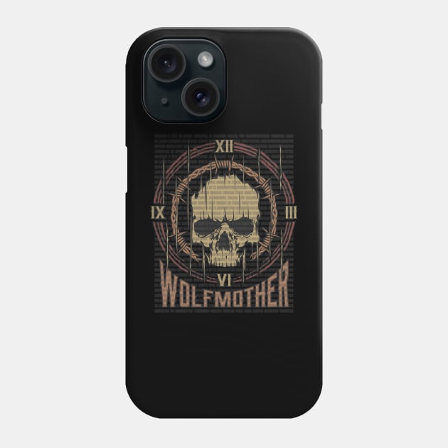 Wolfmother Vintage Skull Phone Case by darksaturday