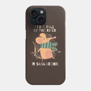 Folk Punk Mouse Fall Adventures in Saskatoon Phone Case