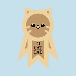 #1 Cat Dad T-Shirt