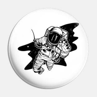 Astronaut Reaching out Pin