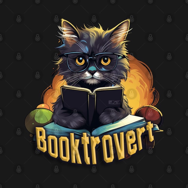 Booktrovert - Funny Introvert Design by nonbeenarydesigns