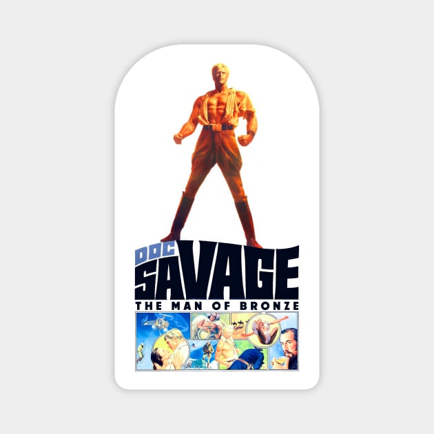 The Savage Doctor of Bronze 1975 Magnet by Doc Multiverse Designs