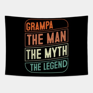 Grampa The Man The Myth The Legend Grandpa Gift Tapestry