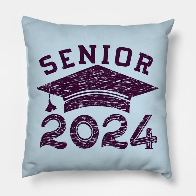 Senior 2024 Pillow by NomiCrafts