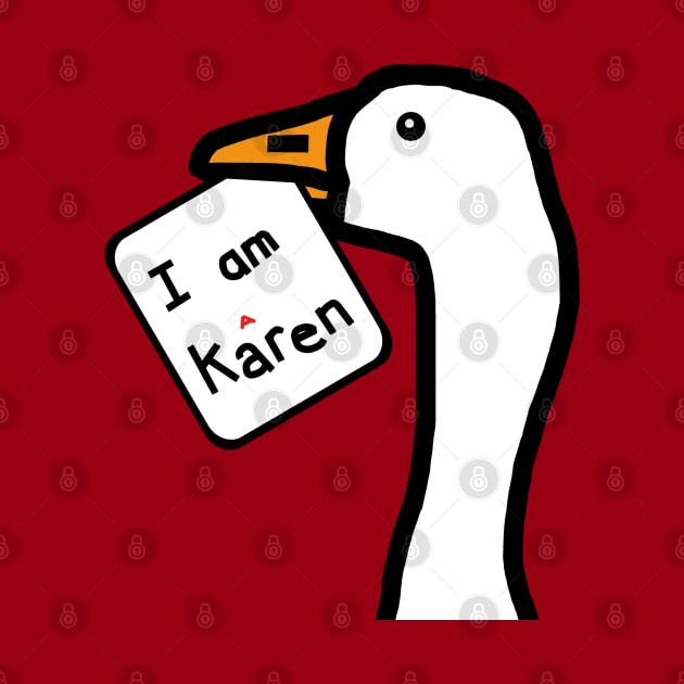 Gaming Goose Portrait Stolen Karen Sign Memes by ellenhenryart