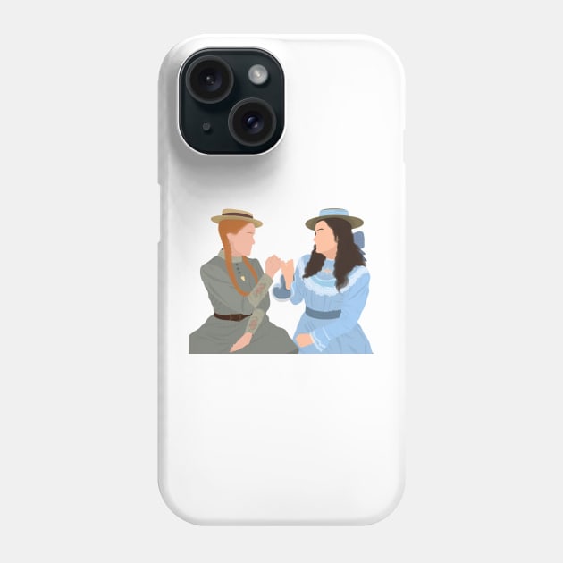 Anne and Diana Pinky Swear Oath Promise Fan Art Phone Case by senaeksi