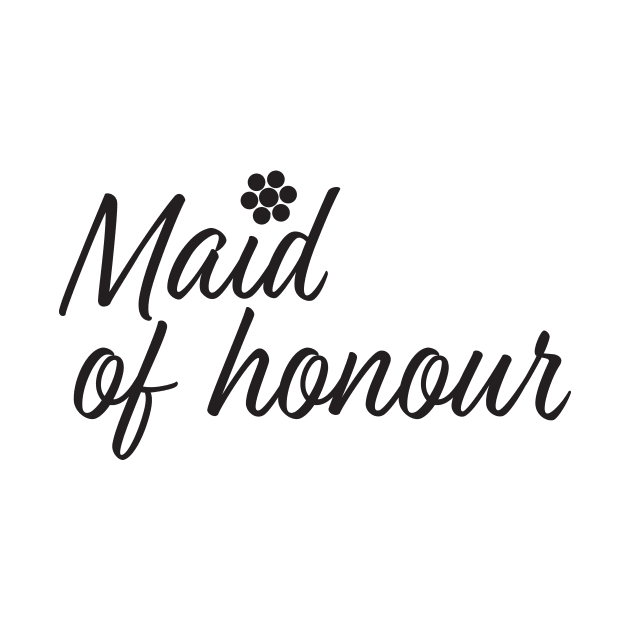 Maid of honour text and Flowers by sigdesign