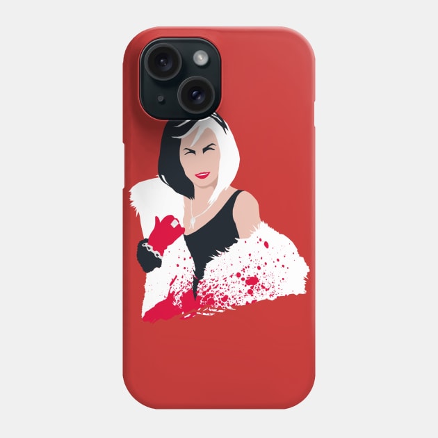 Cruella De Vil Phone Case by Stefano24