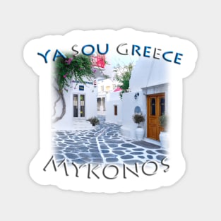 Ya Sou - Greece Mykonos Streetscape Magnet