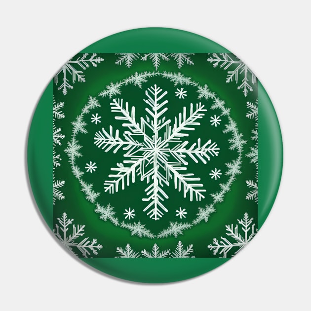 Snowflake Pin by FineArtworld7