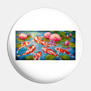 Koi fish in the pond Pin