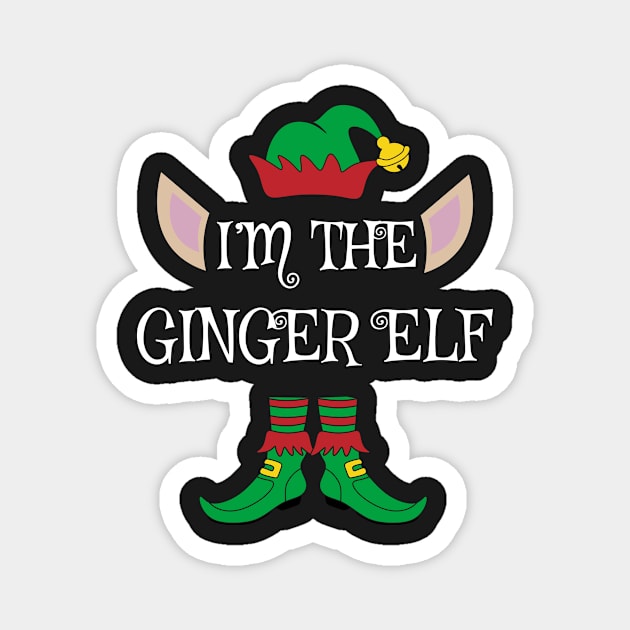 I'm The Ginger Christmas XMas Elf Magnet by Meteor77