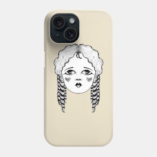 Antique Doll - Pattern - Pink Phone Case