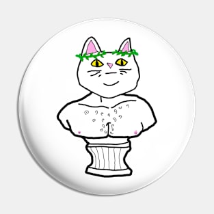 Cat God Bust Pin