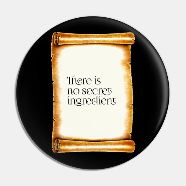 Kung Fu Panda -There is no secret ingredient Pin by Izhan's Fashion wear