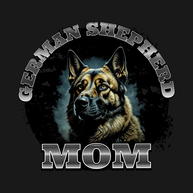 German Shepherd mom by MEWRCH