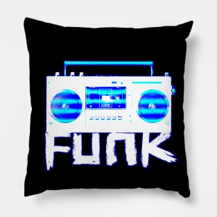 Funk Radio, Vintage Stereo Recorder Funk Music Pillow