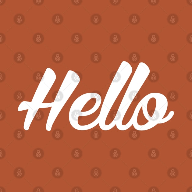 Hello by Sanzida Design