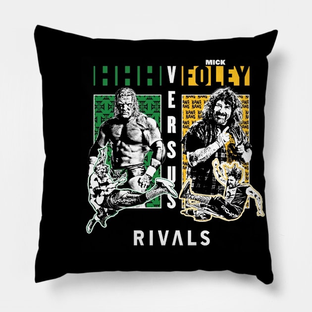 Triple H Vs. Mick Foley Rivals Pillow by Holman