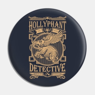 Hollyphant Detective - gold Pin