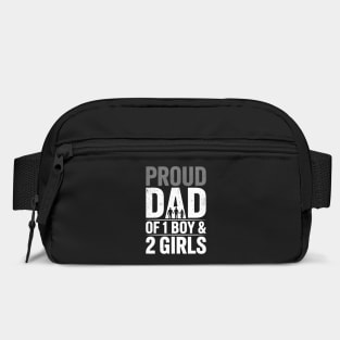 Proud Dad Of One Boy and Two Girls Bag