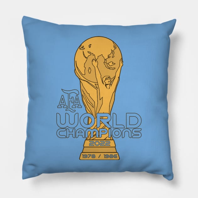 Argentina World Champions Pillow by Nagorniak