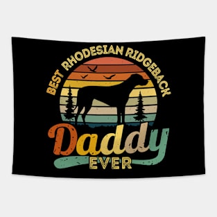 Dog Best Rhodesian Ridgeback Daddy Ever Retro Vintage 459 paws Tapestry