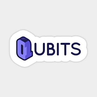 Qubits (analogue + blue) Magnet