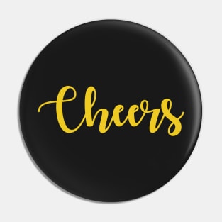 Cheers New Years Eve Pin