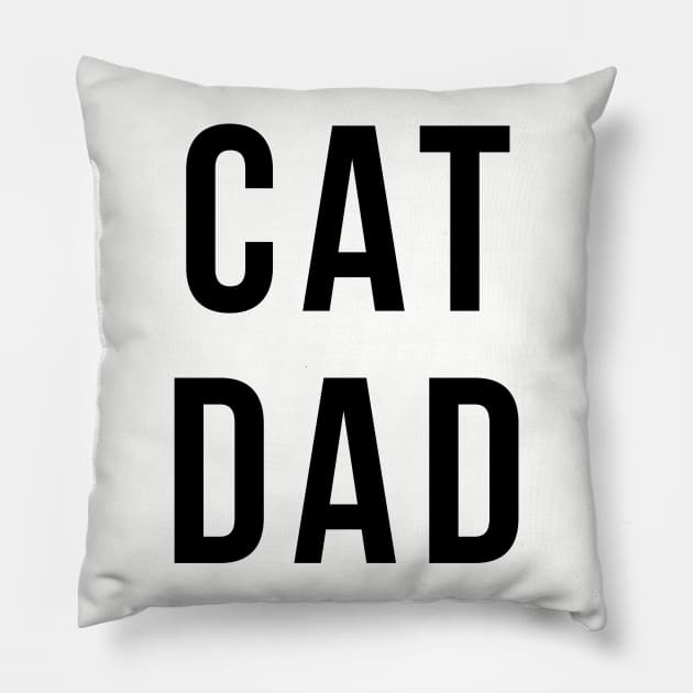 Cat Dad Pillow by PodDesignShop