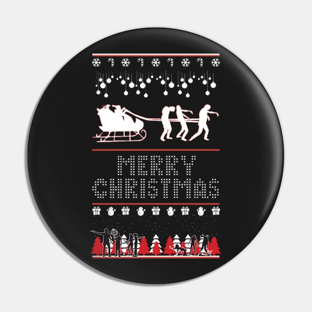 Christmas Zombie Pin by D3monic