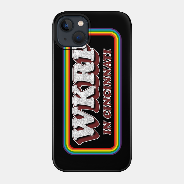 WKRP In Cincinnati Retro Rainbow FanArt Design - Wkrp - Phone Case