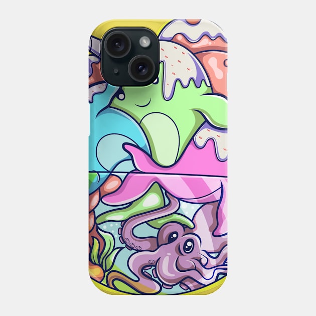 Ocean ice-cream Phone Case by Harsimran_sain