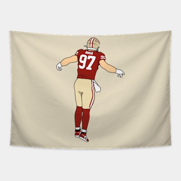 bosa the defensive end Tapestry by rsclvisual