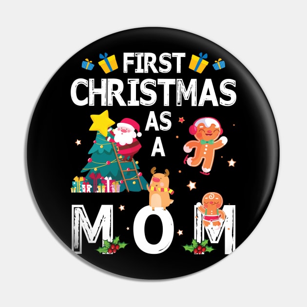 First Christmas As A Mom Merry Xmas Noel Day Mother Pin by bakhanh123