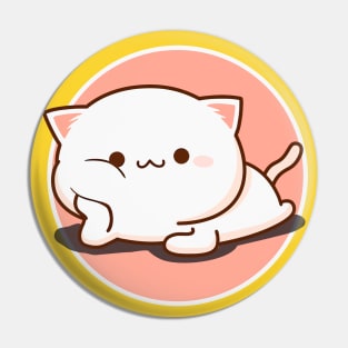 Overthinking and also Hungry Funny Cat Pin